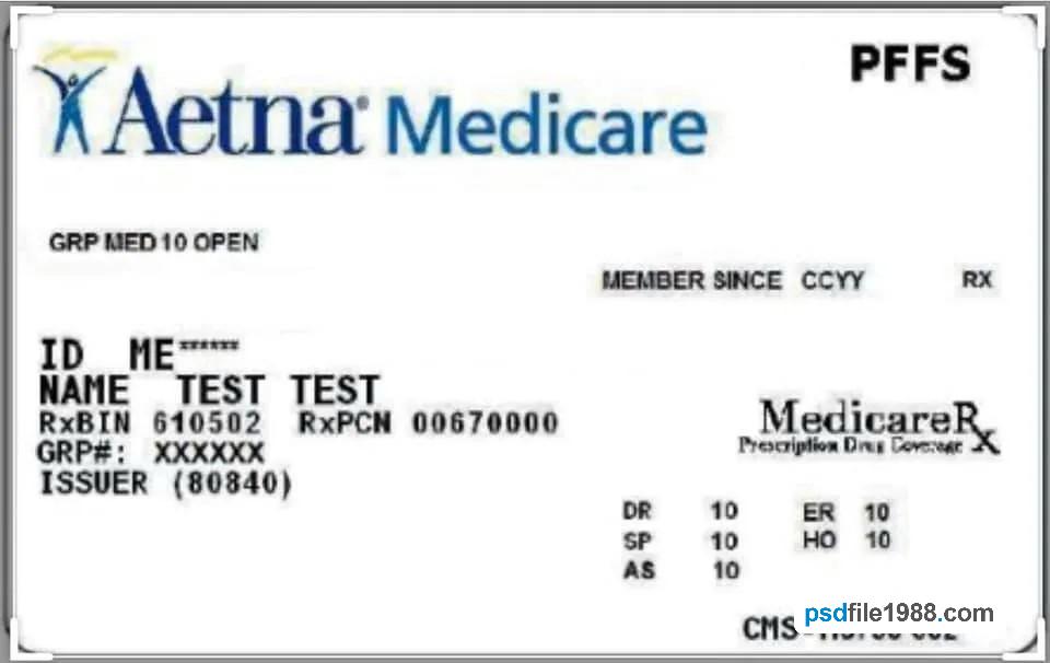 USA Aetna Medicare Card